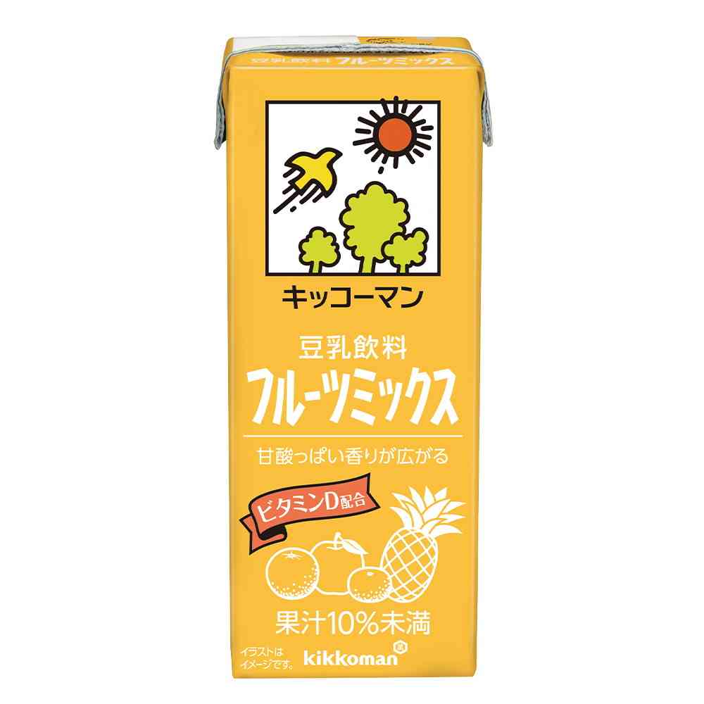 ◆キッコーマン 豆乳飲料 フルーツミックス 200ml   [18個セット]