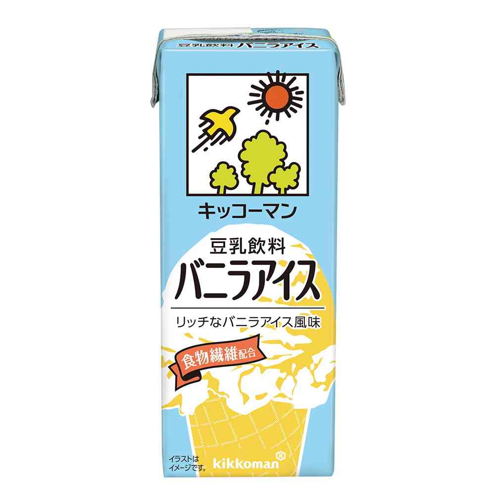 ◆キッコーマン 豆乳飲料 バニラアイス 200ml   [18個セット]