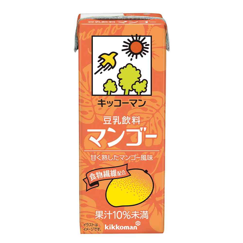 ◆キッコーマン 豆乳飲料 マンゴー 200ml   [18個セット]