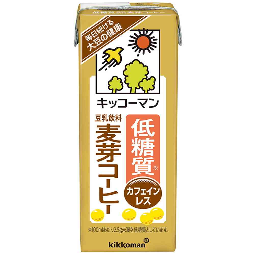 ◆キッコーマン 低糖質 豆乳飲料麦芽コーヒー 200ml   [18個セット]