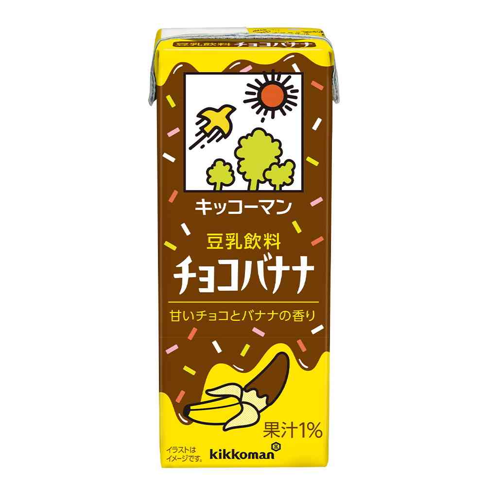 ◆キッコーマン 豆乳飲料 チョコバナナ 200ml   [18個セット]