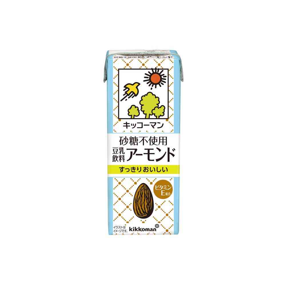 ◆キッコーマン 砂糖不使用 豆乳飲料 アーモンド 200ml   [3個セット]