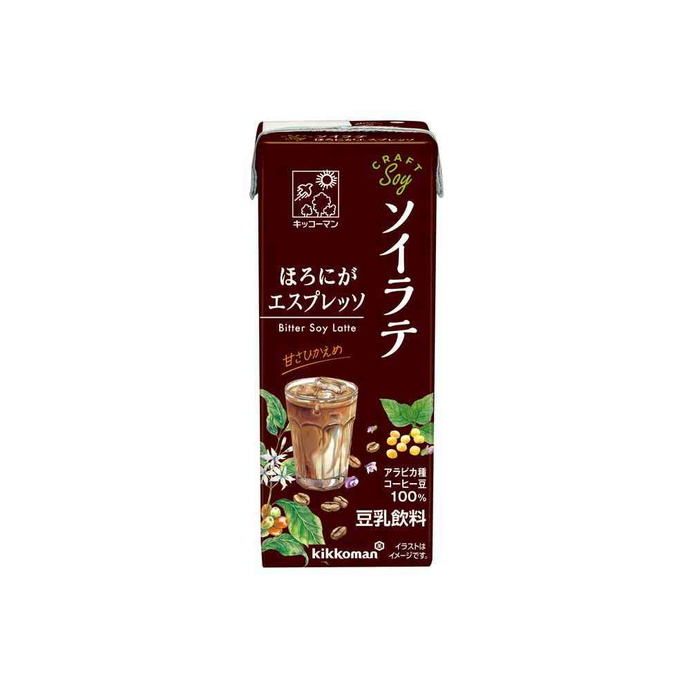 ◆キッコーマン ソイラテ ほろにがエスプレッソ 200ml   [3個セット]