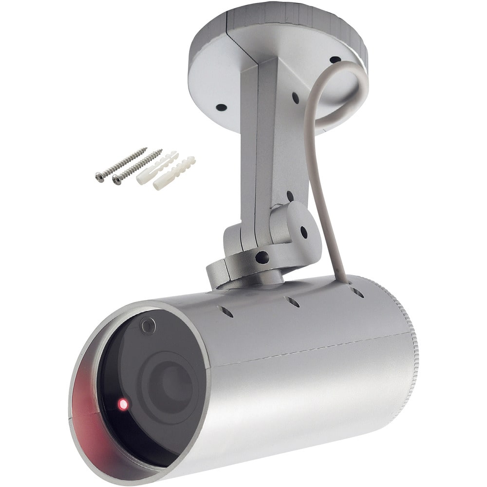 ダミー防犯カメラ センサー式自動首振り機能付 352071 メーカー直送 ▼返品・キャンセル不可[他商品との同時購入不可]