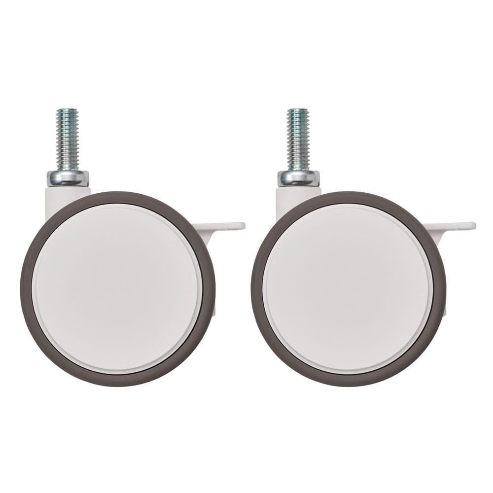 エレクター ベーシックシリーズ 双輪キャスター ストッパー付75mm ホワイト BDRS75EWBG 2個入