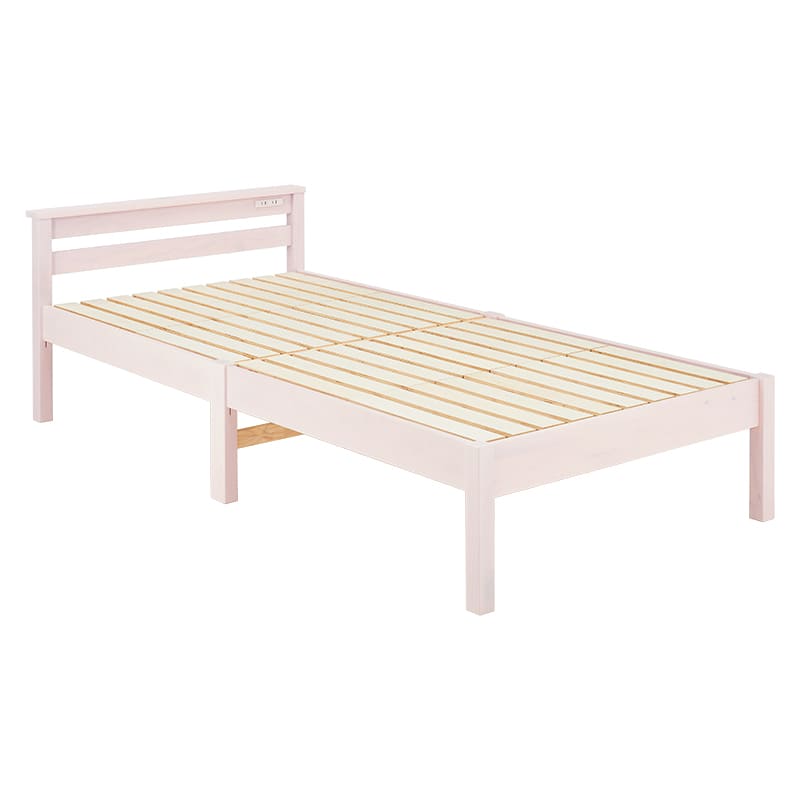 組立簡単 宮棚付きシングルベッド MB-5151SWS 【直送品】 返品・キャンセル・他商品と同時購入は不可