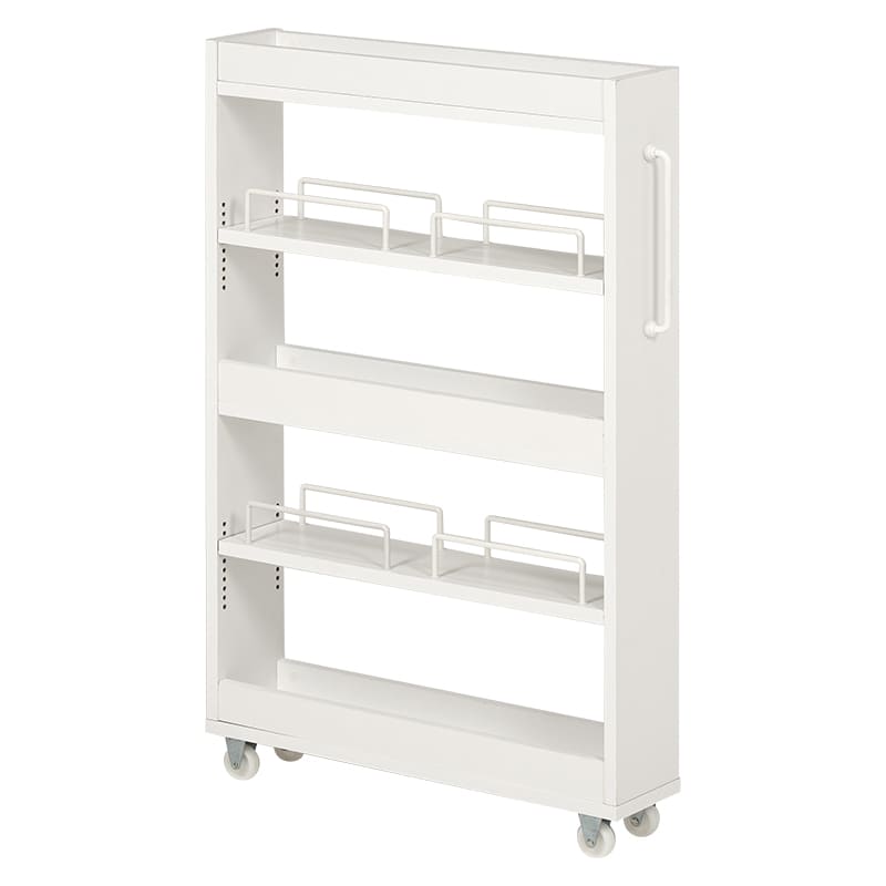 隙間収納ワゴン 幅12cm RCC-1532WH メーカー直送 ▼返品・キャンセル不可【他商品との同時購入不可】