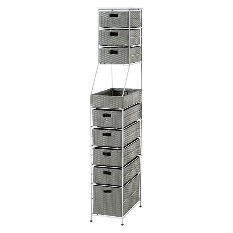 ランドリーチェスト 幅25cm RAN-2461GY メーカー直送 ▼返品・キャンセル不可【他商品との同時購入不可】