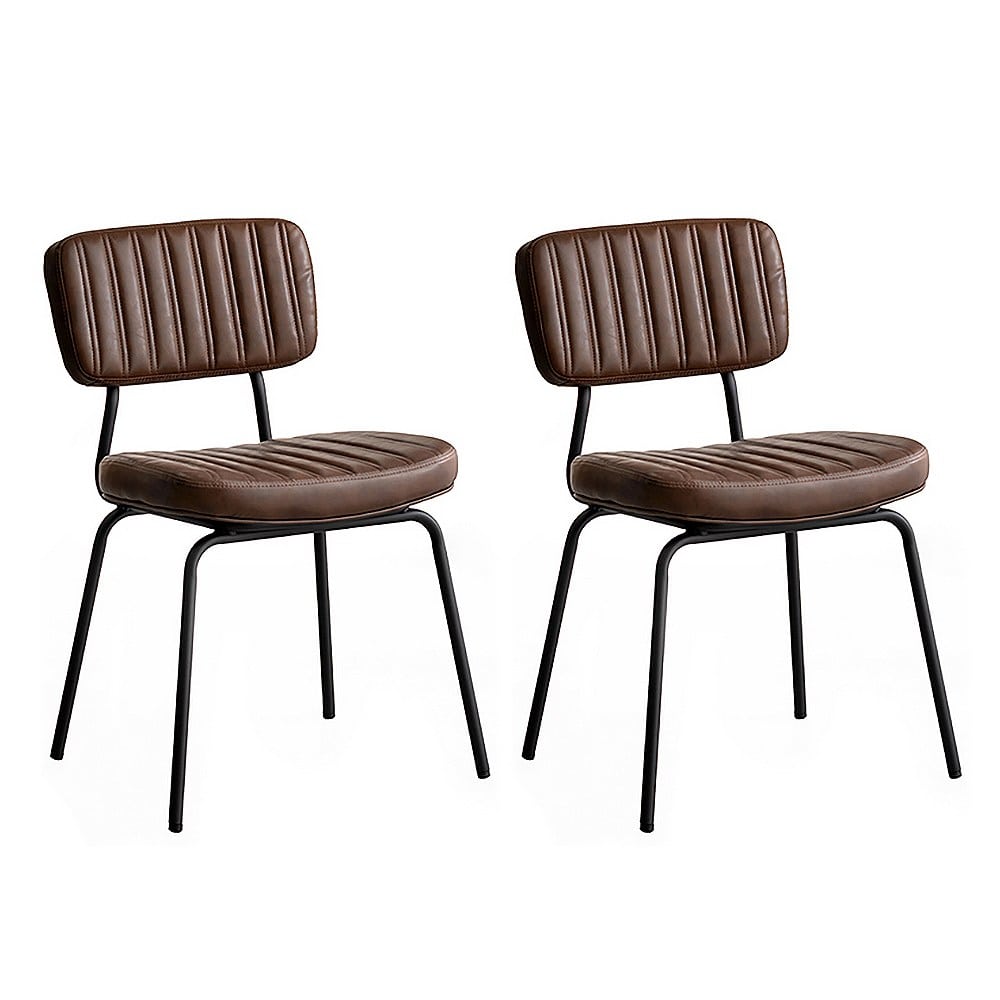 ダイニングチェア ルーク 2脚セット CH-Y780 ブラウン 組立必要 【直送品】 返品・キャンセル・他商品と同時購入は不可