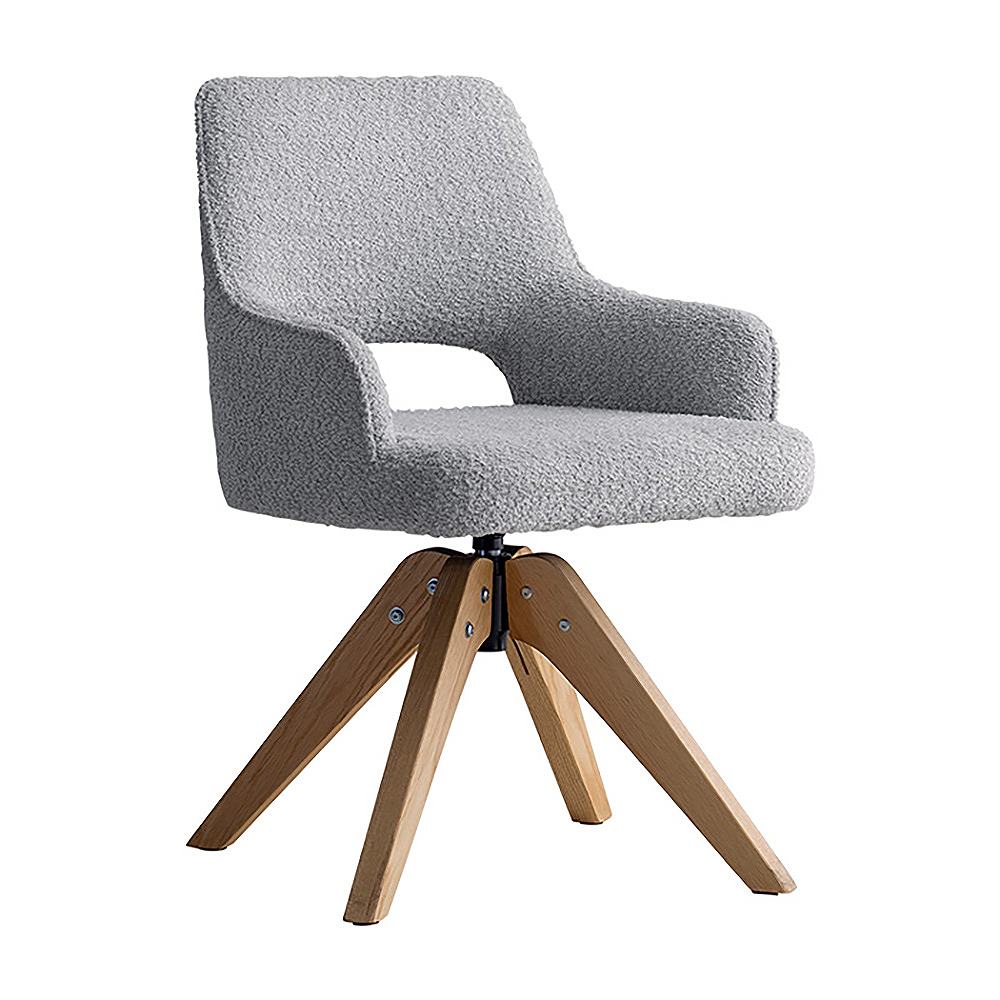 回転ダイニングチェア オリア1脚 CH-C5686-1 グレー メーカー直送 ▼返品・キャンセル不可【他商品との同時購入不可】