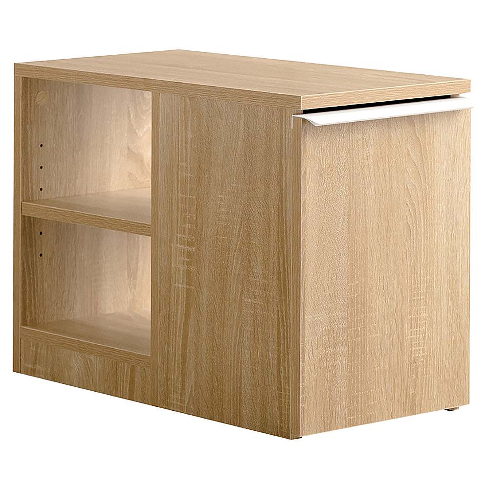 ゴミ箱付きサイドテーブル ノット DB-3065 ナチュラル メーカー直送 ▼返品・キャンセル不可【他商品との同時購入不可】