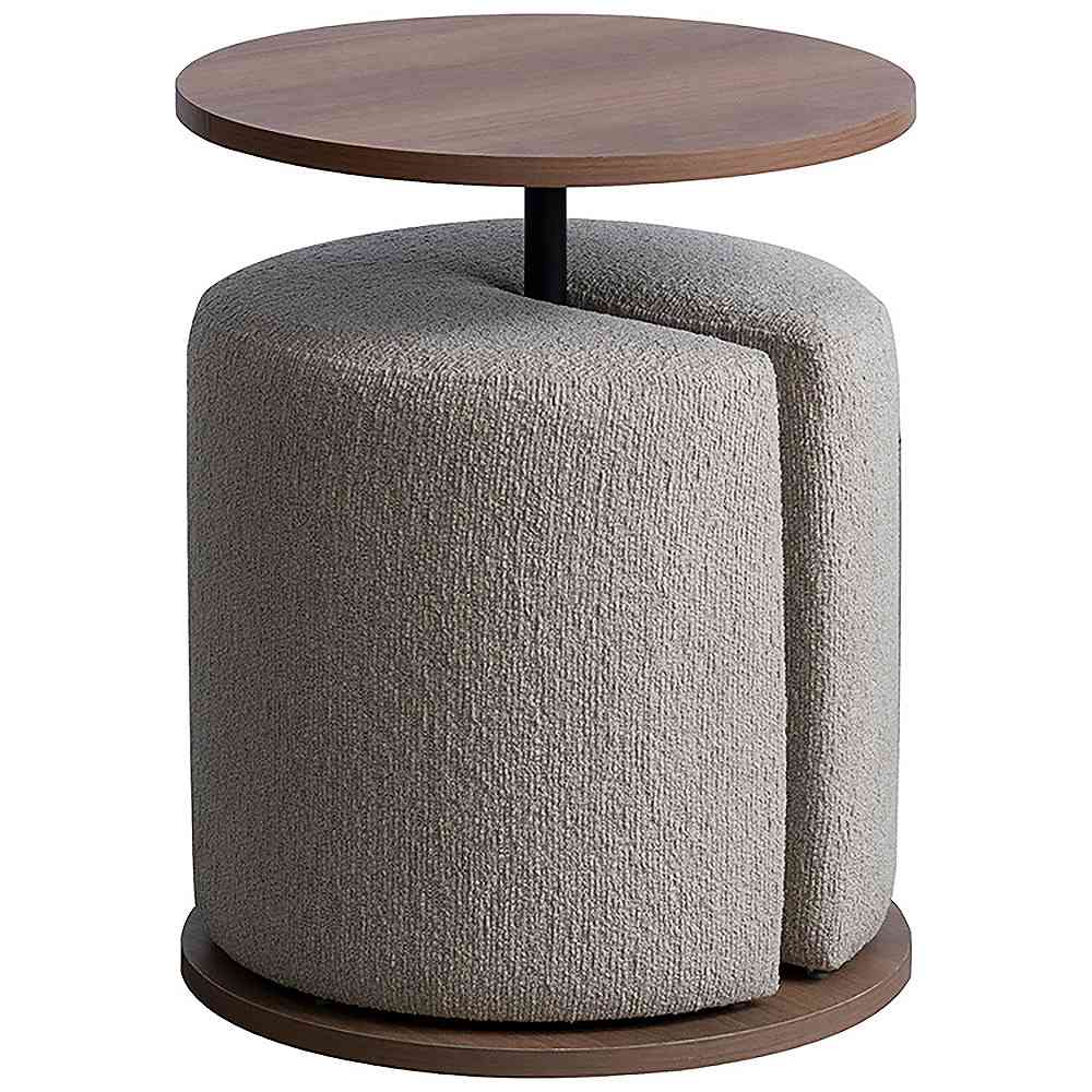 サイドテーブルスツール リエン CST-N4455 ブラウン 組立必要 【直送品】 返品・キャンセル・他商品と同時購入は不可