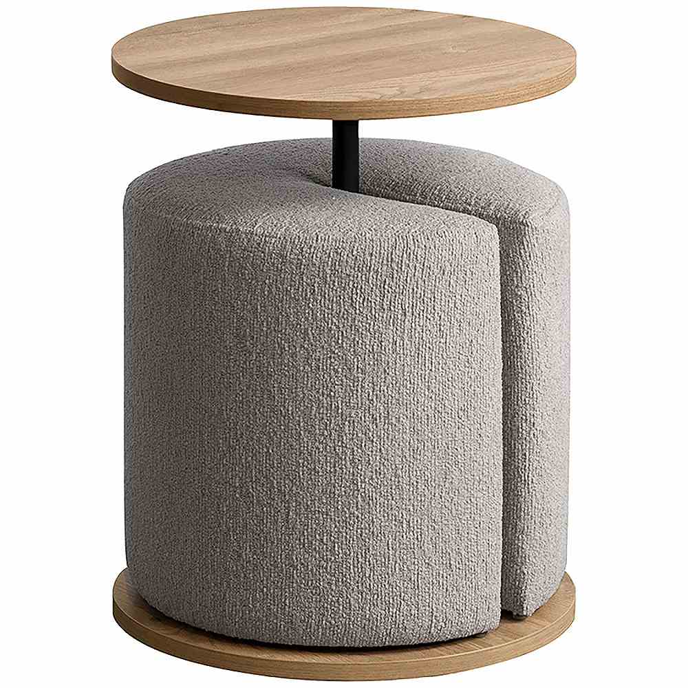 サイドテーブルスツール リエン CST-N4455 ナチュラル 組立必要 【直送品】 返品・キャンセル・他商品と同時購入は不可