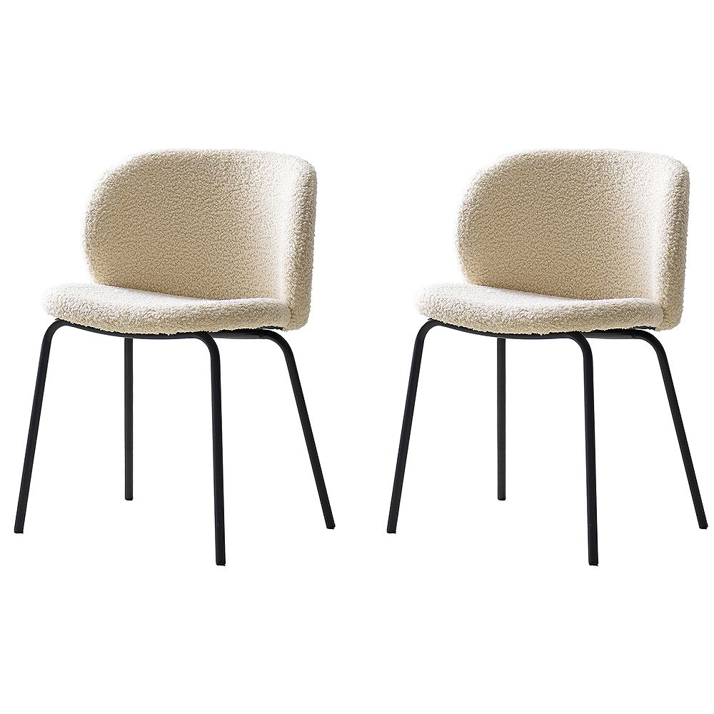 ダイニングチェア カリン 2脚 CH-A5075-2 ホワイト メーカー直送 ▼返品・キャンセル不可【他商品との同時購入不可】