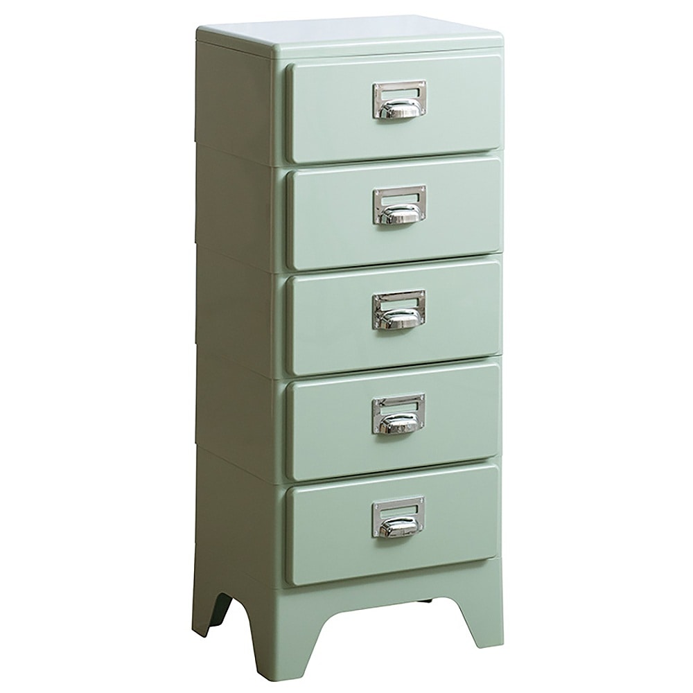 多段チェスト クラン CBN-H005 ライトグリーン メーカー直送 ▼返品・キャンセル不可[他商品との同時購入不可]