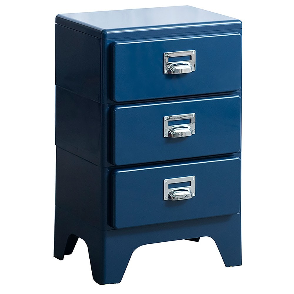 多段チェスト クラン CBN-H003 ネイビー メーカー直送 ▼返品・キャンセル不可[他商品との同時購入不可]