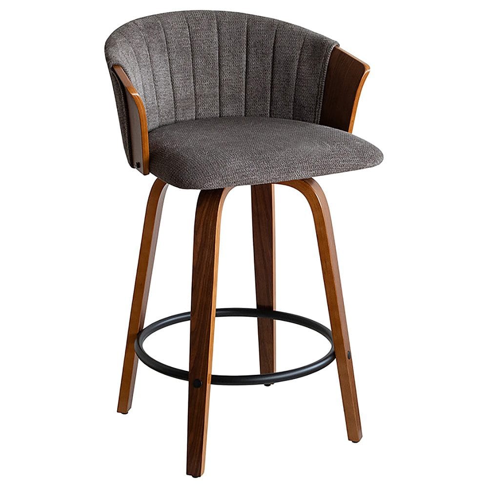 バーチェア リータス KNC-J3138 ブラウンダークグレー メーカー直送 ▼返品・キャンセル不可【他商品との同時購入不可】