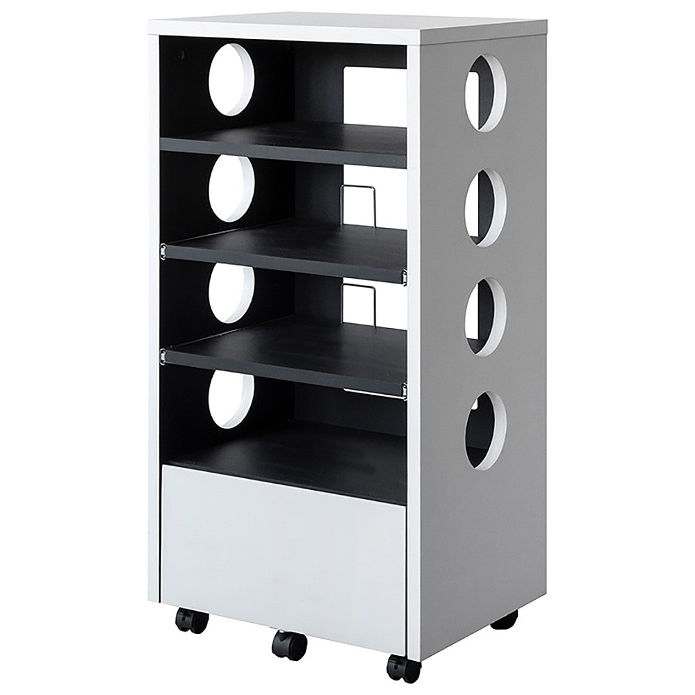 デザイナーズゲームラック レガボ GRK-002 WHBK メーカー直送 ▼返品・キャンセル不可[他商品との同時購入不可] 22kg