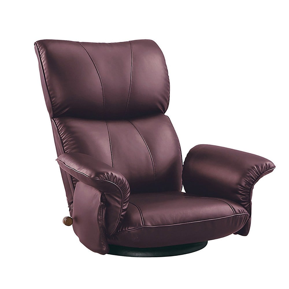 宮武製作所 スーパーソフトレザー座椅子－匠－ メーカー直送 ▼返品・キャンセル不可【他商品との同時購入不可】 15.6kg