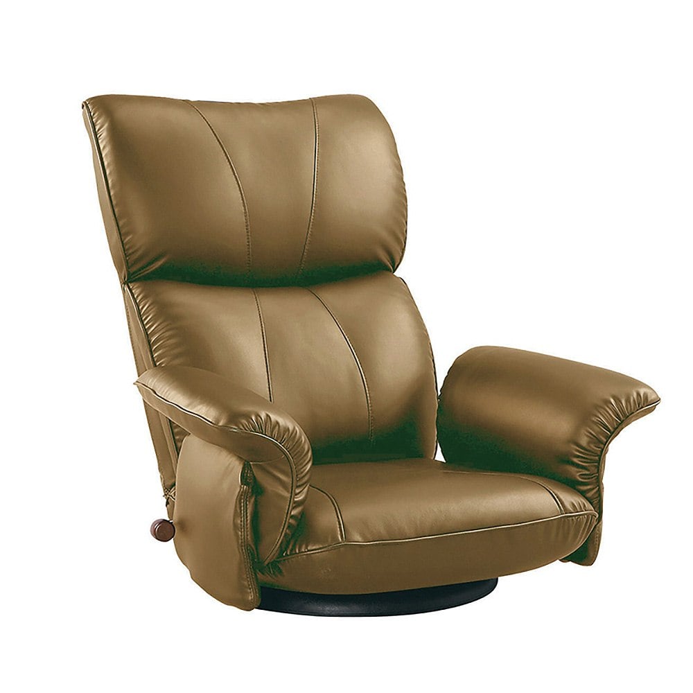 宮武製作所 スーパーソフトレザー座椅子－匠－ メーカー直送 ▼返品・キャンセル不可【他商品との同時購入不可】 15.6kg