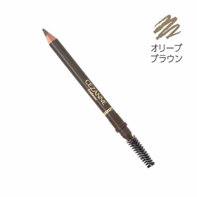 セザンヌ ブラシ付アイブロウ オリーブブラウン