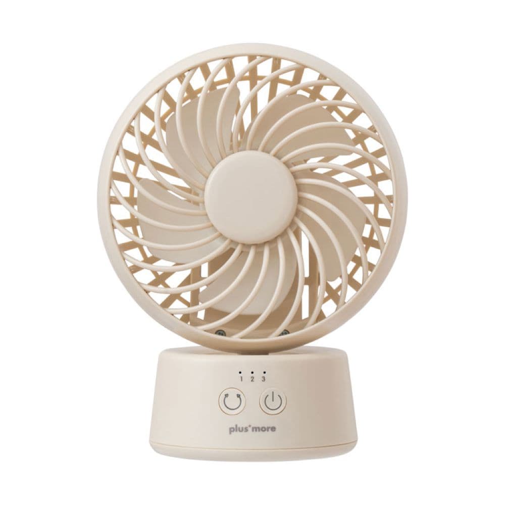 ミニデスクファン首振り機能付 オフホワイト PBAF005-OW メーカー直送▼返品・キャンセル不可【他商品との同時購入不可】