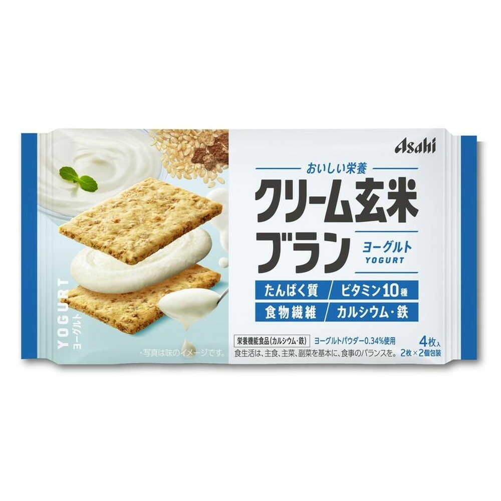 ◆アサヒ クリーム玄米ブラン ヨーグルト 72G   [6個セット]