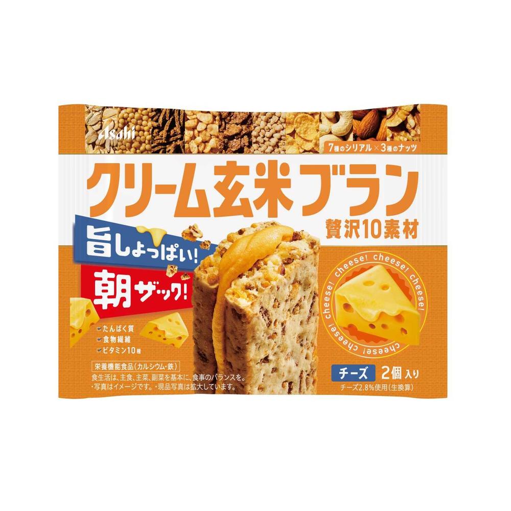 ◆アサヒ クリーム玄米ブラン 贅沢10素材 チーズ 2個入 [6個セット]