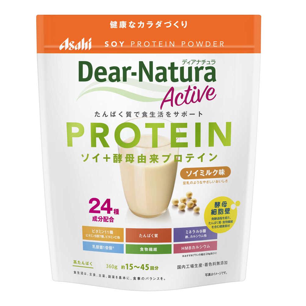 ◆アサヒ ディアナチュラ ソイプロテイン ソイミルク味 360g