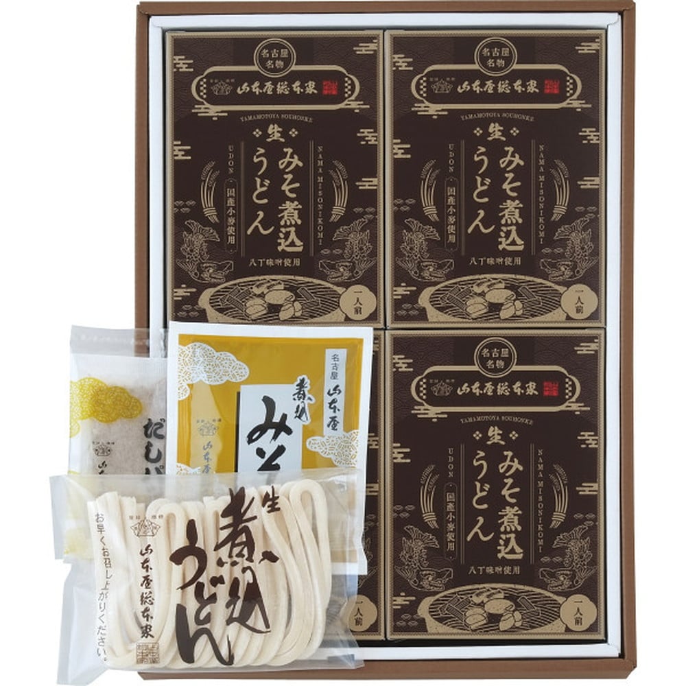 ◆◆山本屋総本家 生みそ煮込うどん詰合せ（4食） メーカー直送 ▼返品・キャンセル不可[他商品との同時購入不可]