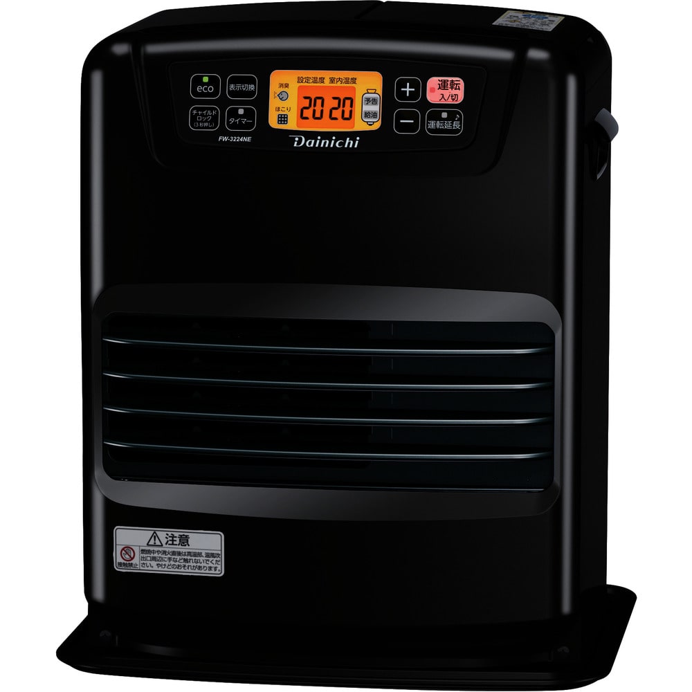 石油ファンヒーターFW-3224NE-ブラック メーカー直送 ▼返品・キャンセル不可[他商品との同時購入不可]