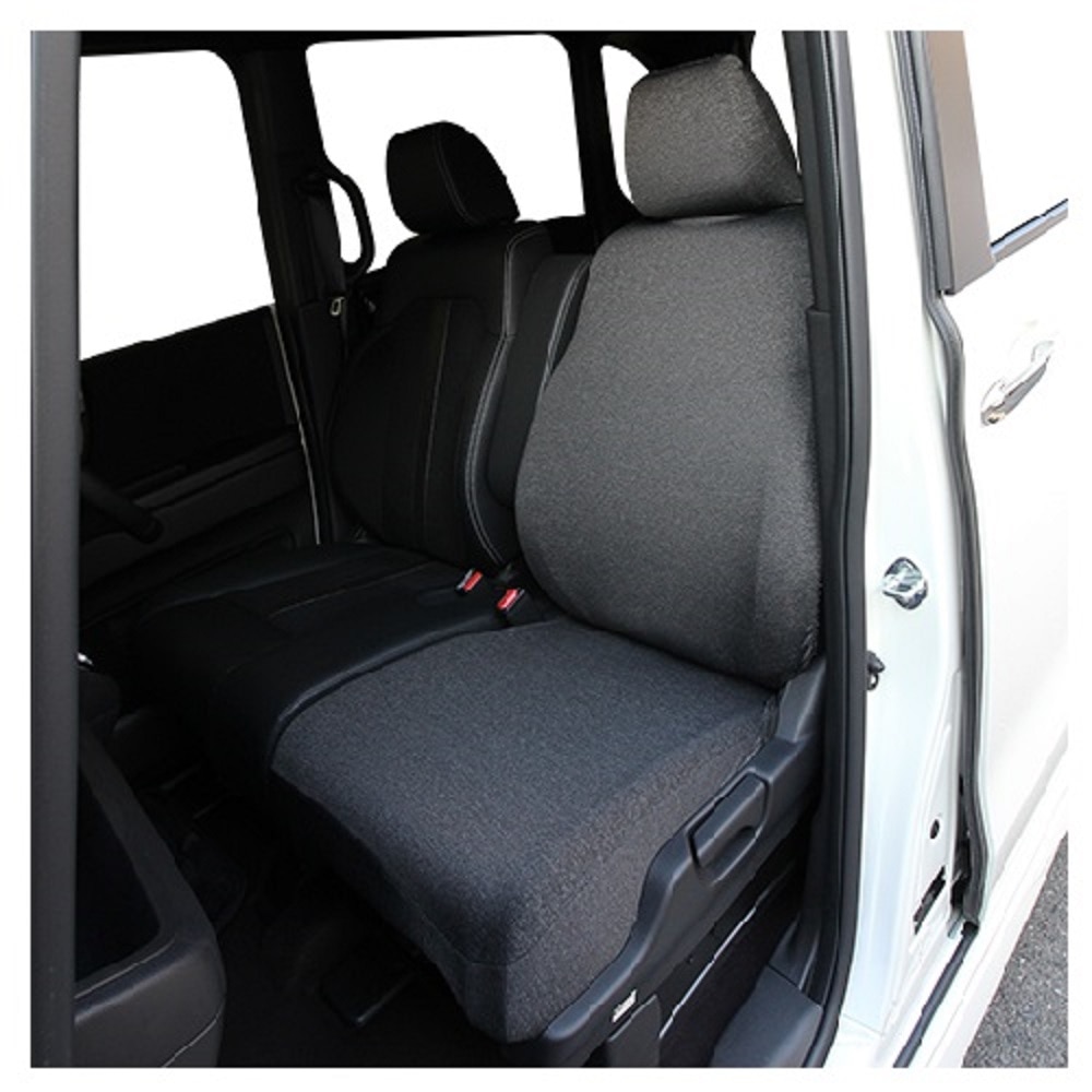 錦産業 シートカバー ストレッチニット  ブラック NN4530