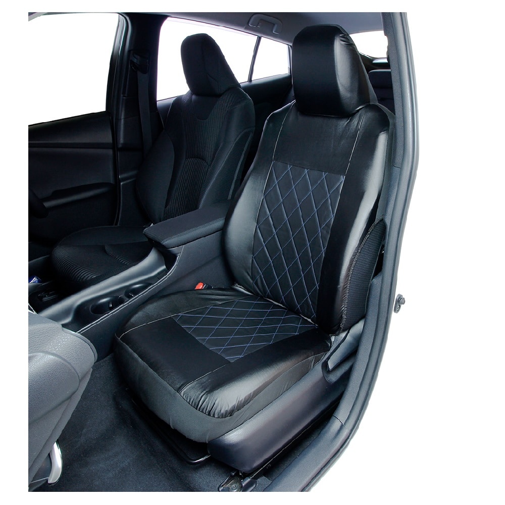 錦産業 シートカバー ストレッチキルト  ブルー NN2266