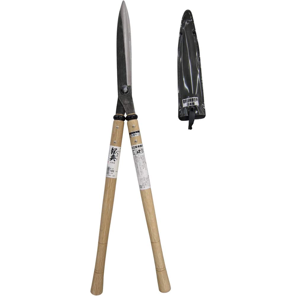 A8 鋼典 刈込鋏 安来鋼付止ナシ（曲刃）白樫柄入 メーカー直送 ▼返品・キャンセル不可【他商品との同時購入不可】