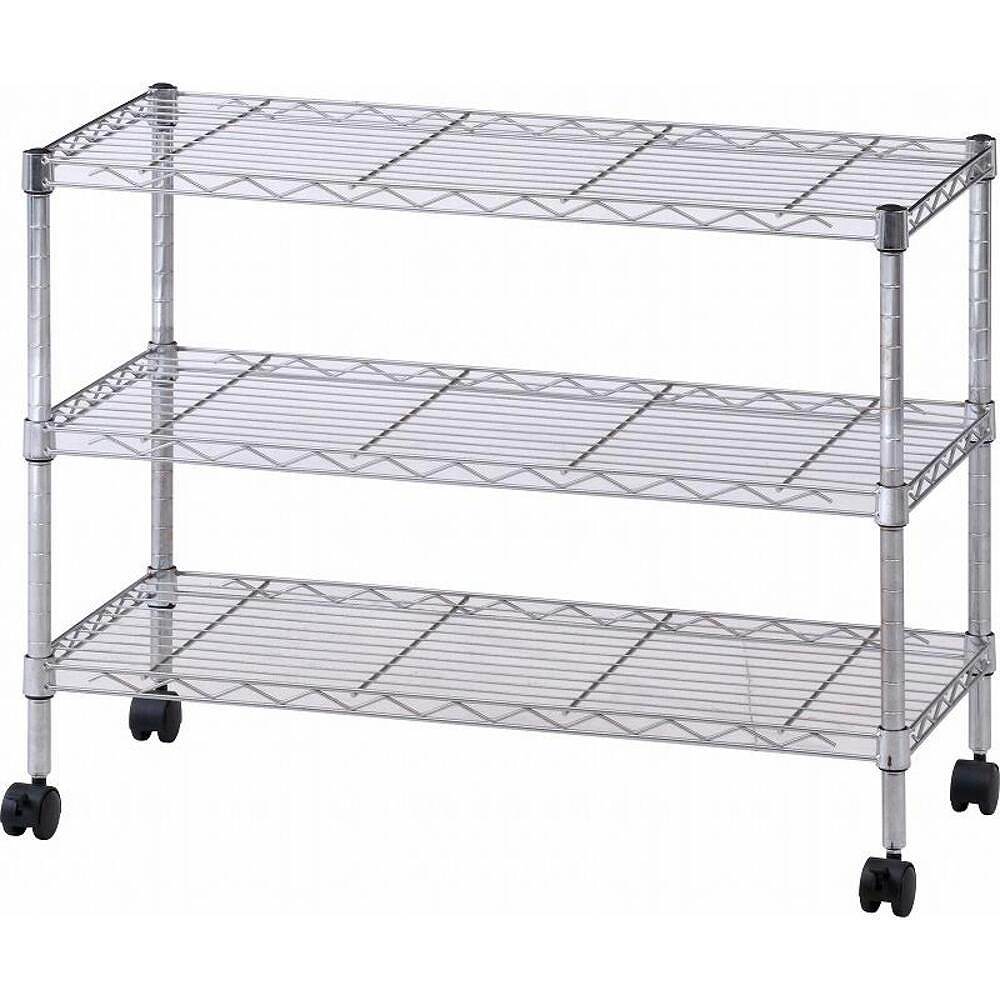 メタルTVラック3段 MTV-3CR 91784 メーカー直送 ▼返品・キャンセル不可【他商品との同時購入不可】