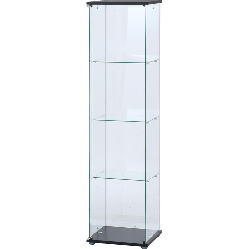 ガラスコレクションケース（クリア）４段　98880　メーカー直送 ▼返品・キャンセル不可【他商品との同時購入不可】