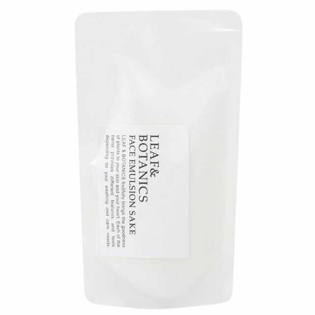 松山油脂 リーフ＆ボタニクス フェイスエマルジョン 純米酒 詰め替え 90ml