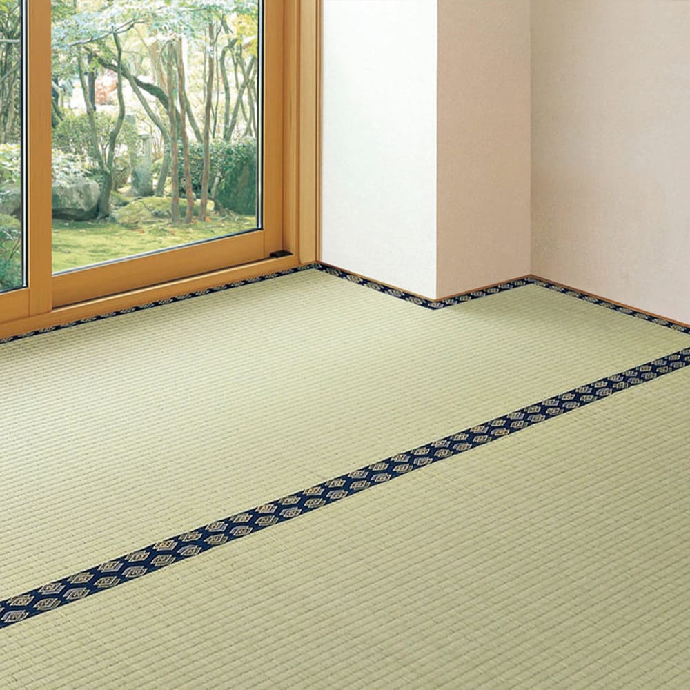 フリーカット裏付 い草カーペット みすず 江戸間6畳 メーカー直送 ▼返品・キャンセル不可【他商品との同時購入不可】