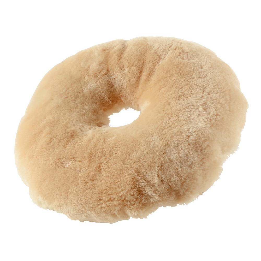 ムートン円座クッション M-9000 ベージュ メーカー直送 ▼返品・キャンセル不可[他商品との同時購入不可]