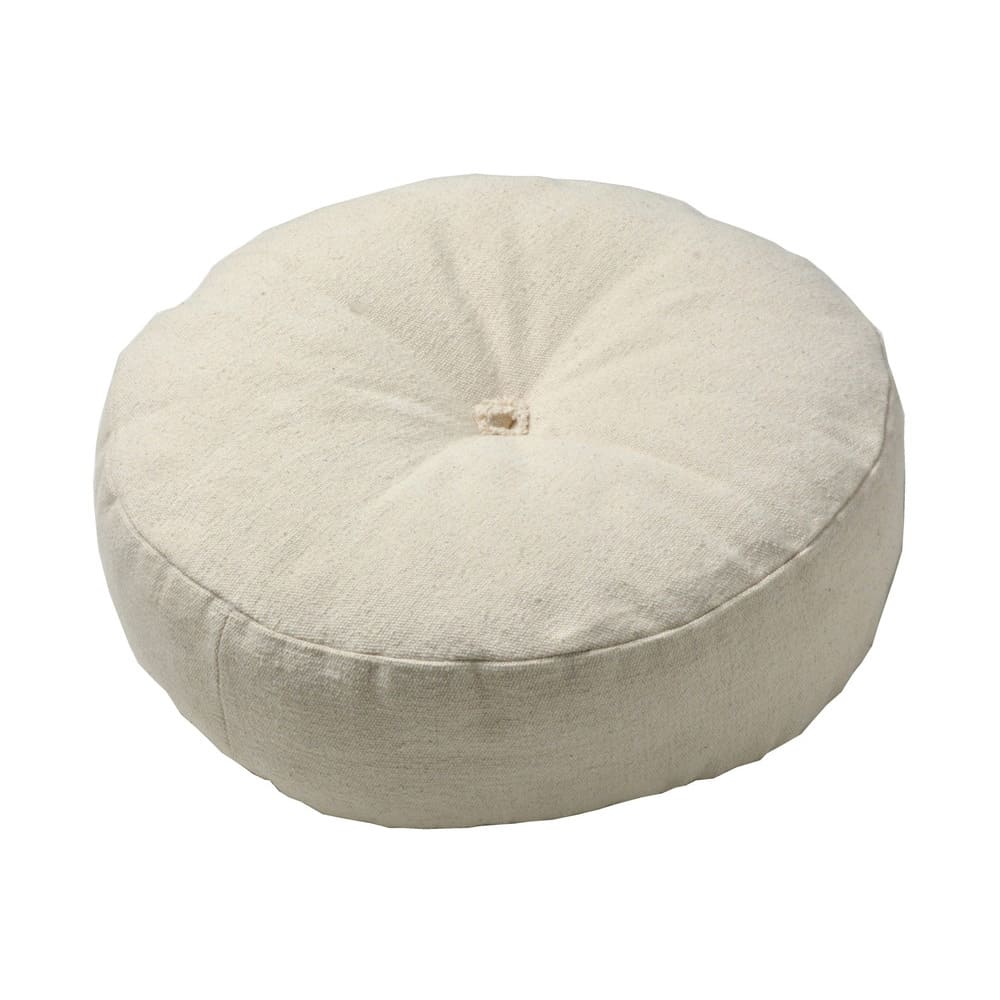 カラーが選べるデニム風生地のフロアラウンドクッション  IV メーカー直送 ▼返品・キャンセル不可[他商品との同時購入不可]