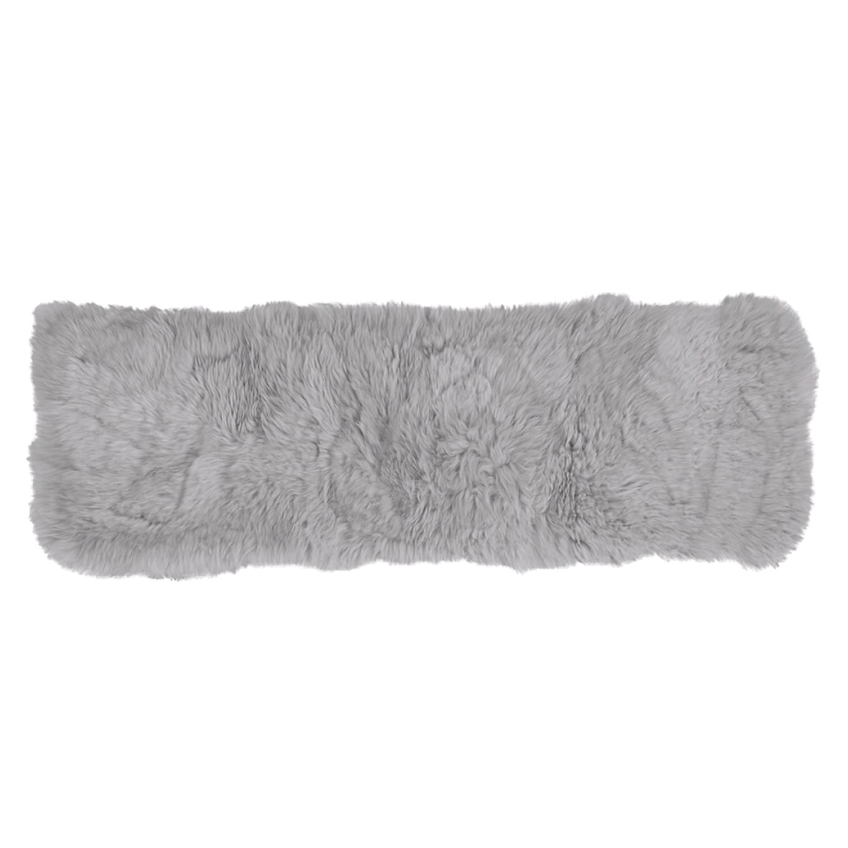 ムートンロングクッション M-511-F グレー メーカー直送 ▼返品・キャンセル不可[他商品との同時購入不可]