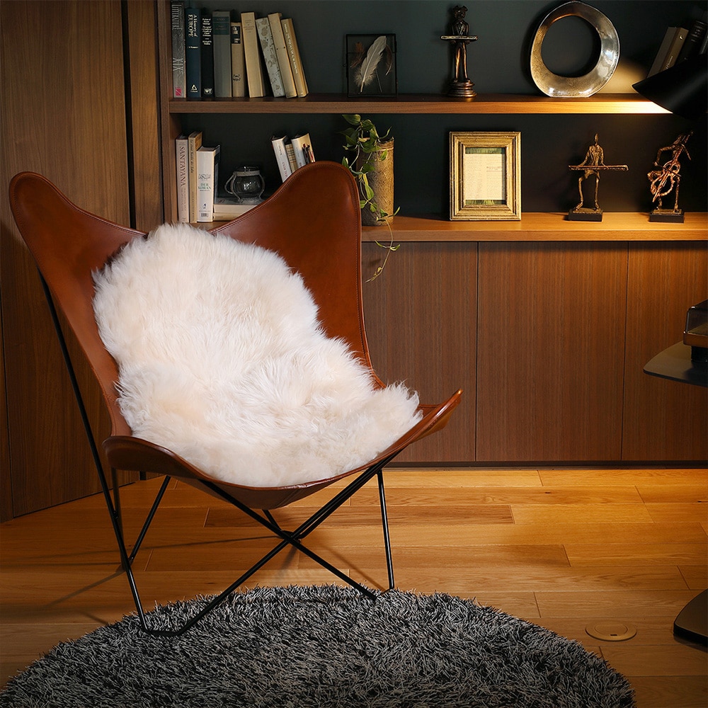 可愛い ムートンフリース 60x90cm M-511  ベージュ メーカー直送 ▼返品・キャンセル不可[他商品との同時購入不可]