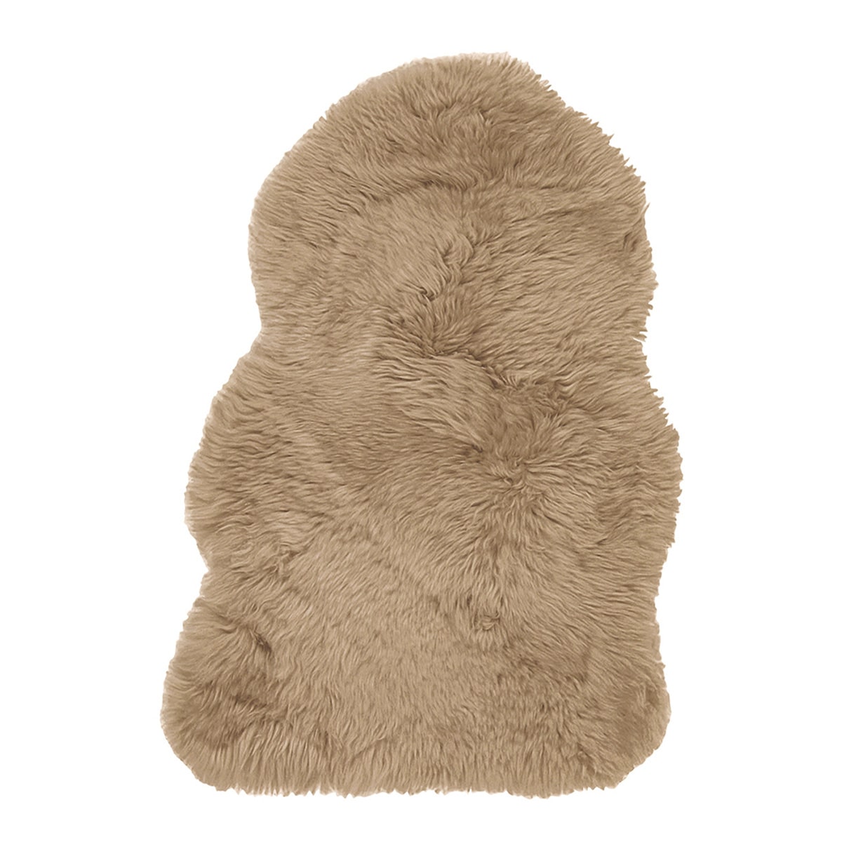 可愛い ムートンフリース 60x90cm M-511  ブラウン メーカー直送 ▼返品・キャンセル不可[他商品との同時購入不可]