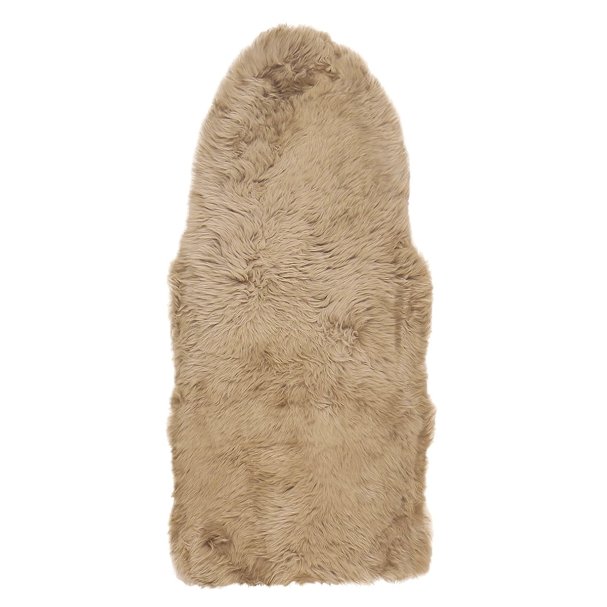 可愛い ムートンフリース  60x130cm M-511  ブラウン メーカー直送▼返品・キャンセル不可[他商品の同時購入不可]