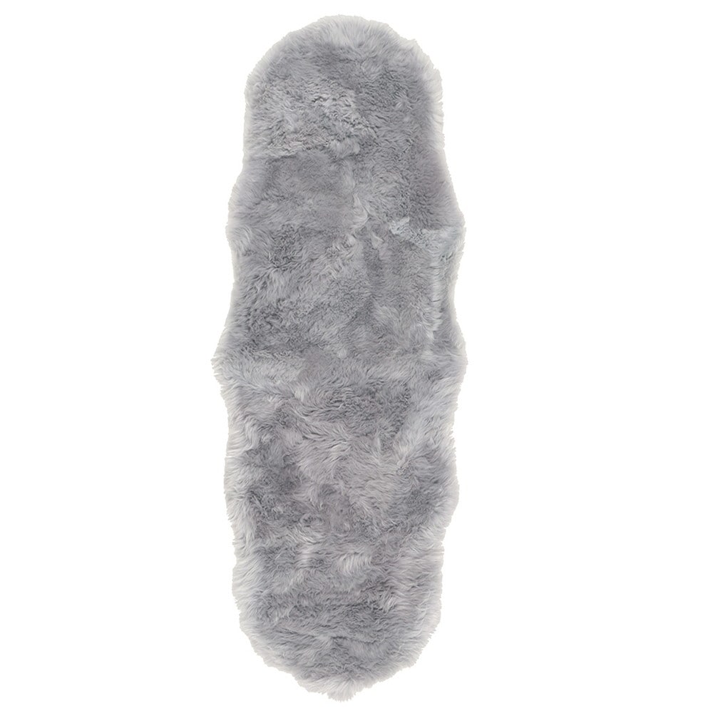 可愛い ムートンフリース  60x180cm M-511  グレー メーカー直送▼返品・キャンセル不可[他商品の同時購入不可]