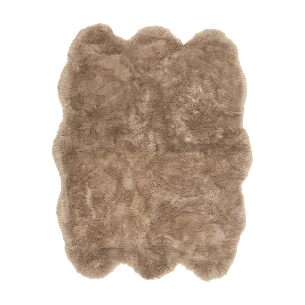 可愛い ムートンフリース  140x180cm M-511  ブラウン メーカー直送▼返品・キャンセル不可[他商品の同時購入不]