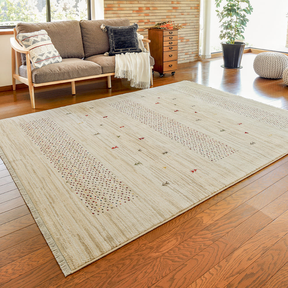 折り畳めるウィルトンラグ ジャルダン 160×225cm メーカー直送 ▼返品・キャンセル不可【他商品との同時購入不可】