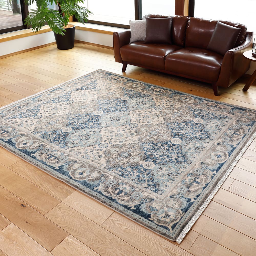 折り畳めるウィルトンラグ RAKKAS グレイズ 200×250cm メーカー直送 ▼返品・キャンセル不可【他商品と同時購入不可