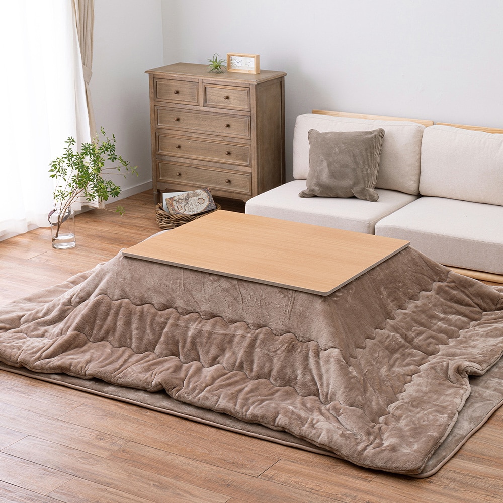 メレンゲタッチのこたつ掛けふとん  ベージュ190x240  メーカー直送?返品・キャンセル不可[他商品との同時購入不可]