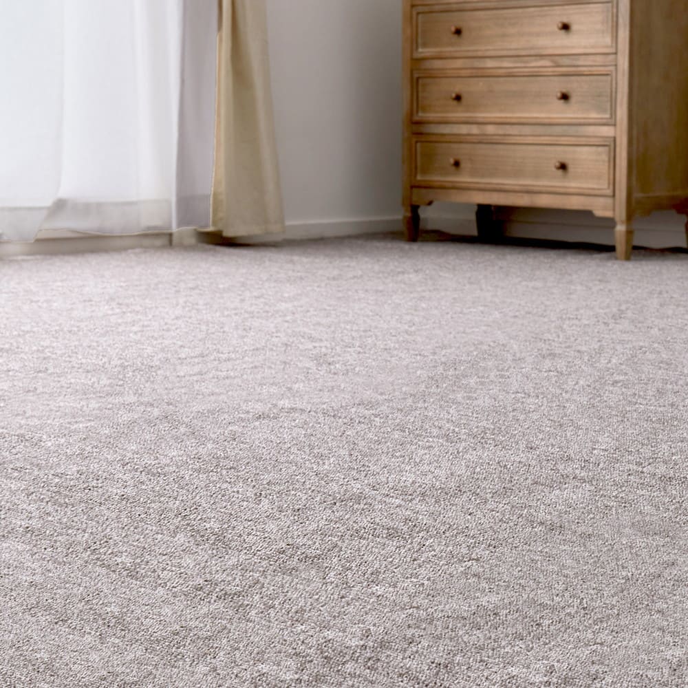 防炎加工の平織カーペット モーエン 江戸間10畳 グレー メーカー直送 ▼返品・キャンセル不可【他商品との同時購入不可】